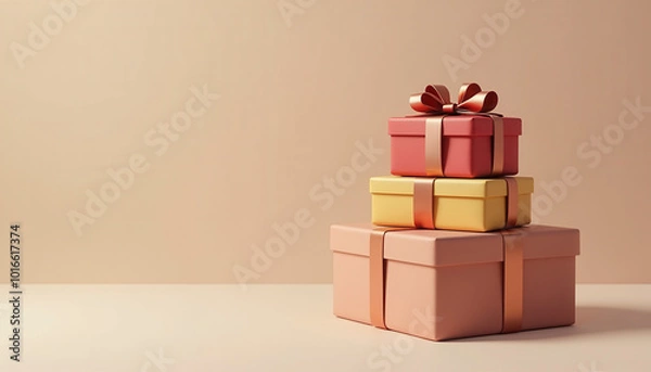 Obraz Gift box with ribbon