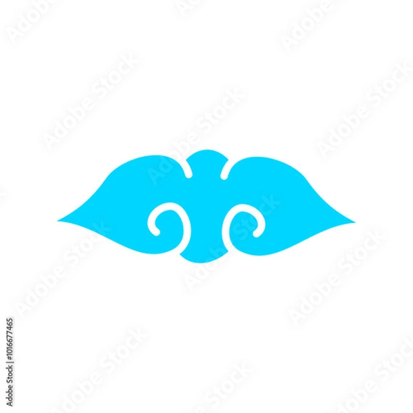 Obraz Set of abstract cluods, chinese style elements.