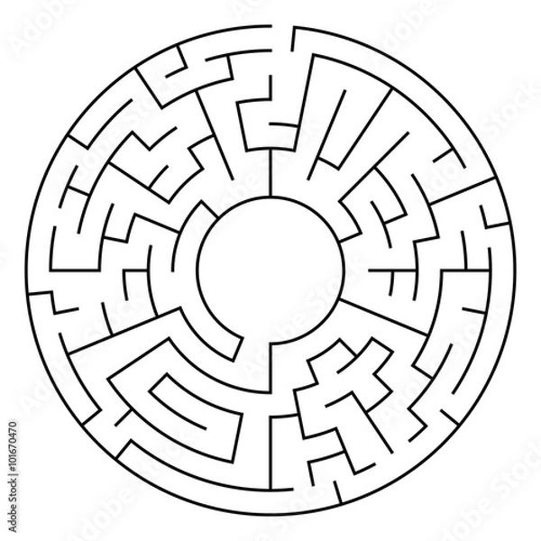 Fototapeta Circle Maze Vector