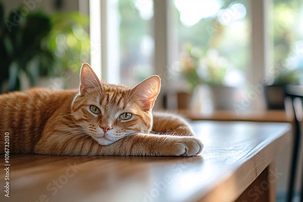 Obraz Orange Cat Relaxing.