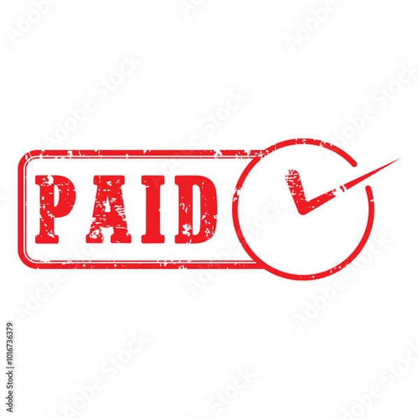 Fototapeta Paid Vector Ink Stamp isolated on a white background