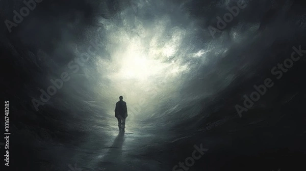 Fototapeta We walk toward the light.