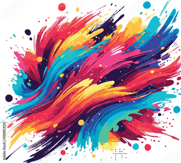 Fototapeta Abstract Color Explosion Art vector