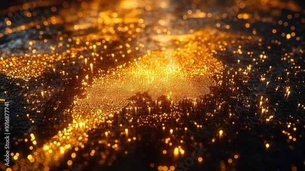 Fototapeta Global gold business investment market stock currency