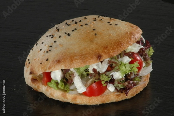 Fototapeta Kebab Doner z serem i sosem