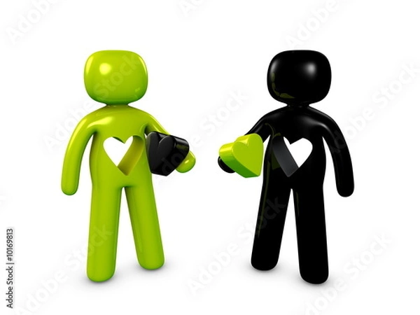 Obraz 3d image, conceptual, exchange feeling