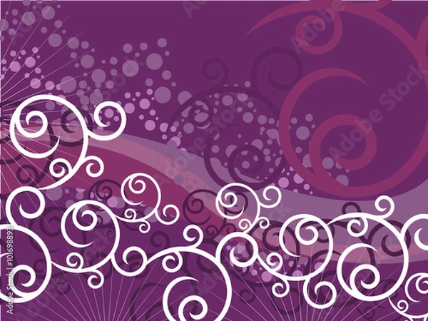 Fototapeta floral origami background