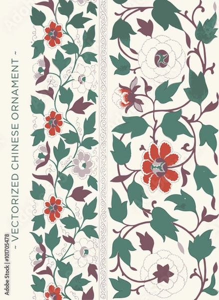 Obraz Vectorized Chinese ornament