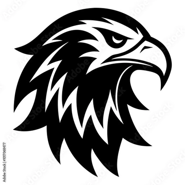 Obraz eagle head  vector illustration