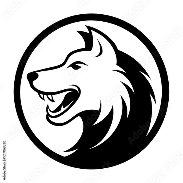 Obraz Dog head vector illustration