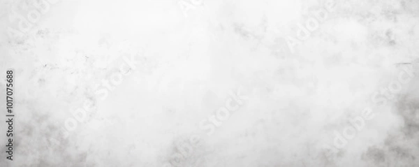 Fototapeta White concrete wall texture background, gray grunge floor with rough gray surface for decoration and design element, blank banner template in black and white. 