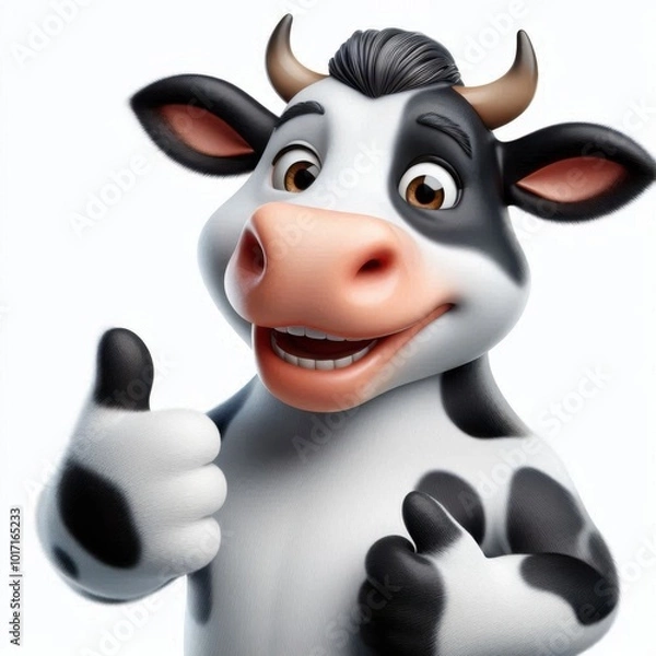 Obraz cow isolated on white background
