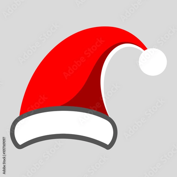 Obraz santa hat vector illustration