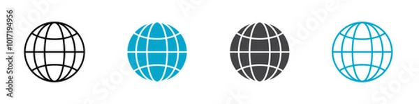 Fototapeta website icon Simple vector set isolated