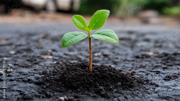 Obraz young green plant