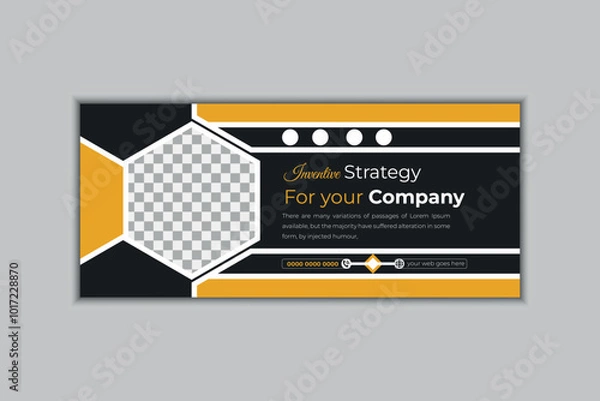 Obraz Digital Facebook cover design template