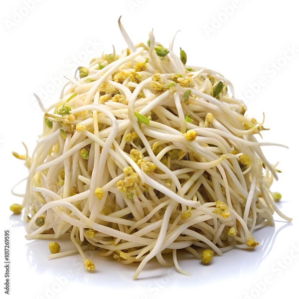 Obraz bean sprouts on white background
