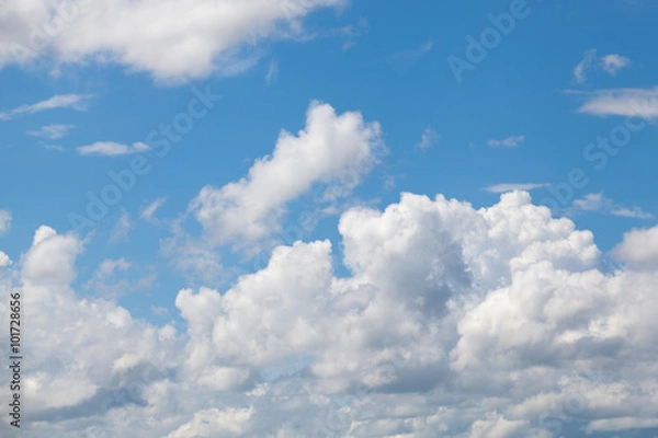 Fototapeta colorful dramatic sky with cloud at sunset
