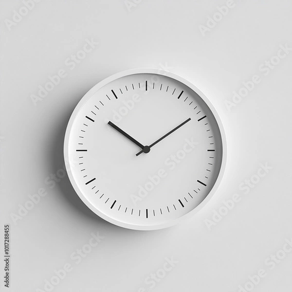 Fototapeta clock isolated on white