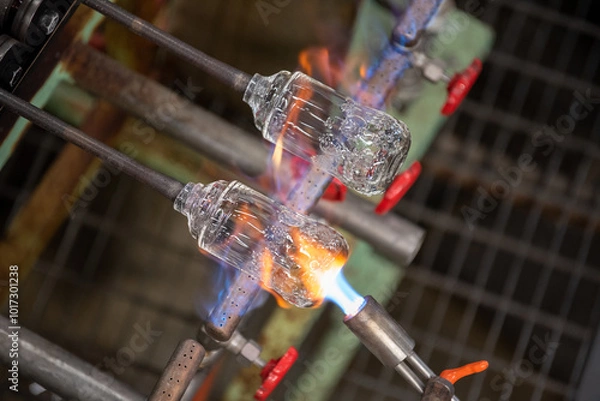 Obraz Glass manufacturing with torch
