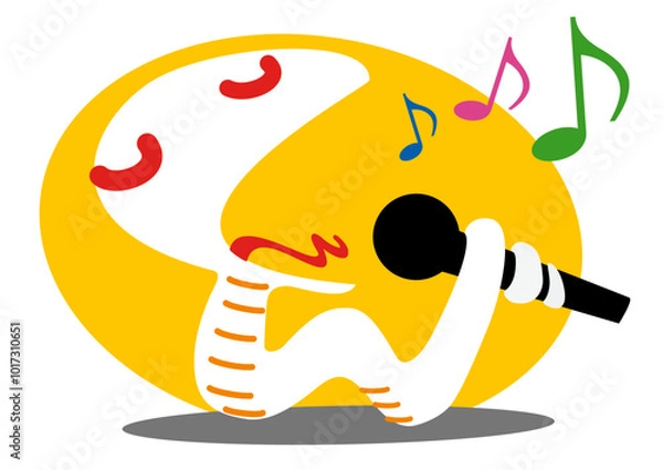 Fototapeta 歌う　巳