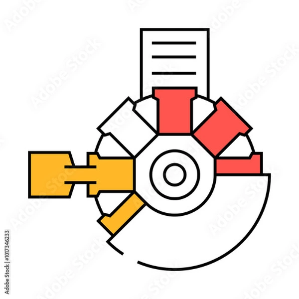 Fototapeta copper smelter cast anodes line icon vector. copper smelter cast anodes sign. isolated symbol illustration