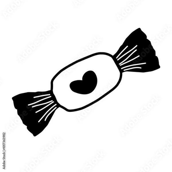 Fototapeta candy on a white background