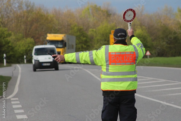 Obraz Verkehrskontrolle