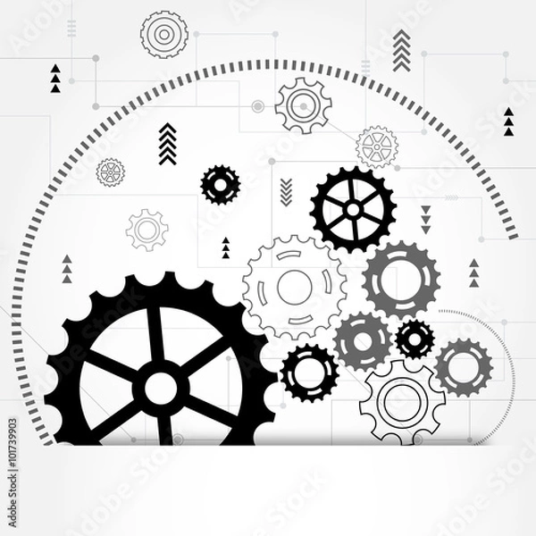 Obraz Abstract technology background