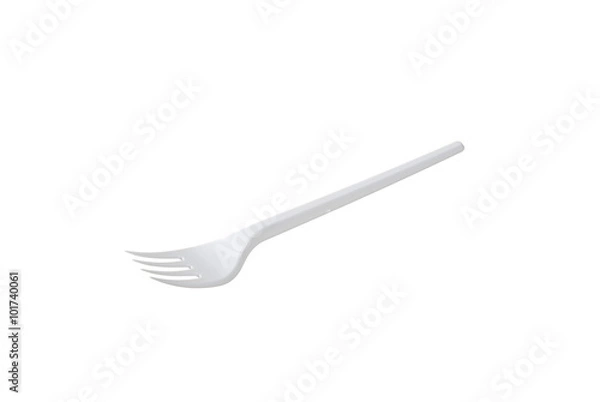 Fototapeta plastic disposable fork