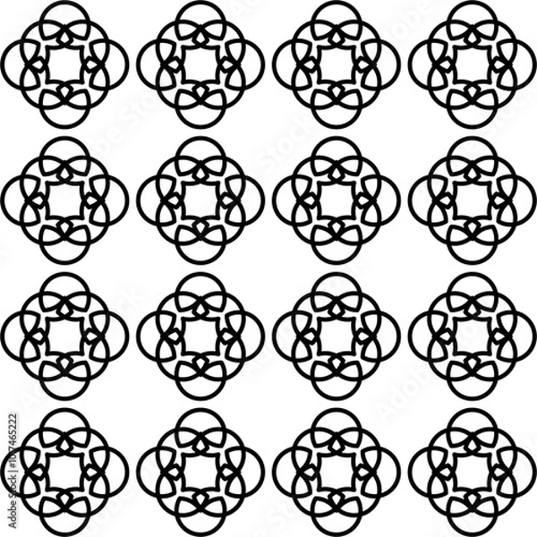 Fototapeta Vector Geometric Seamless Patterns Collection