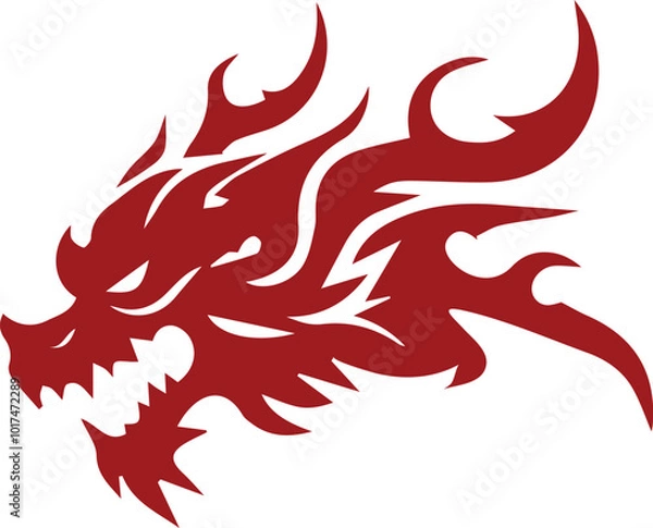 Obraz red dragon tattoo