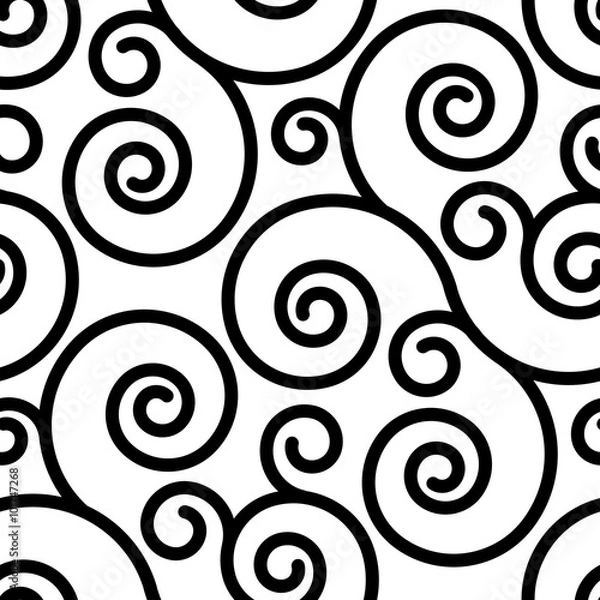 Obraz Seamless ornament swirl pattern