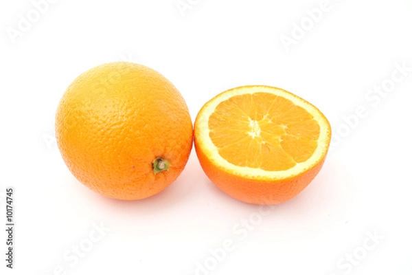 Obraz fresh orange isolated on white