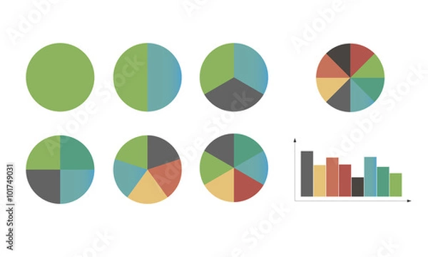 Fototapeta Элементы инфографики