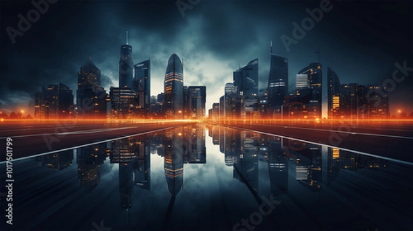 Fototapeta 城市天际线壁纸