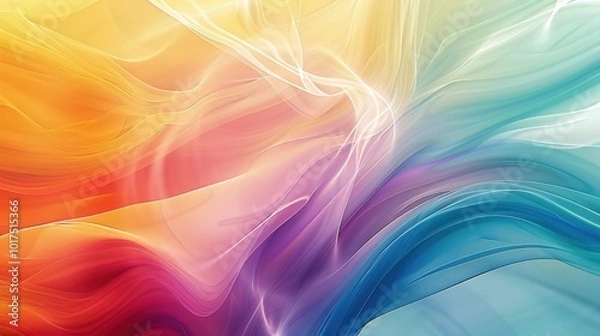 Fototapeta Colorful Abstract Wave Background Design