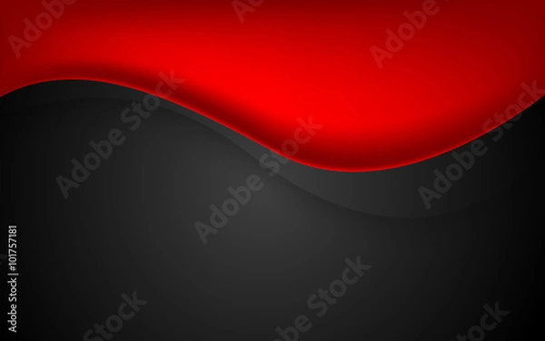 Obraz Stylish abstract red background. Vector illustration