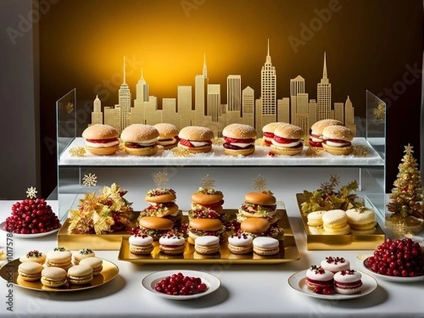 Obraz Christmas table collection 