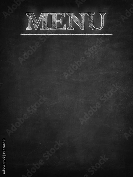 Obraz Blank menu blackboard