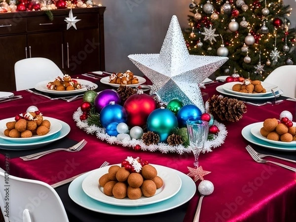 Obraz Christmas table collection 