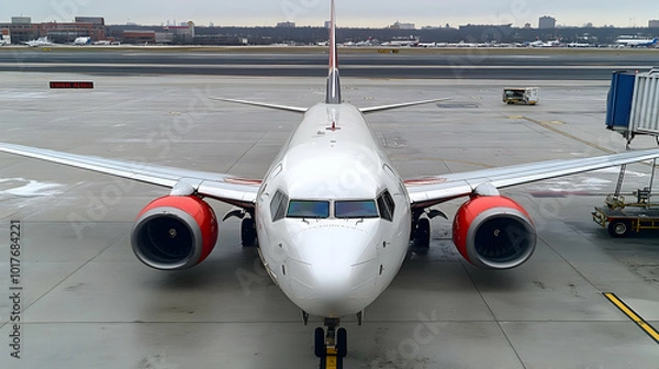 Obraz Airplane on the tarmac at the airport.