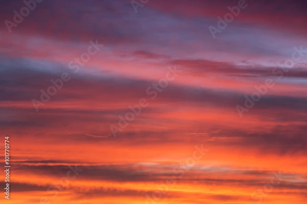 Fototapeta Colorful sunset background