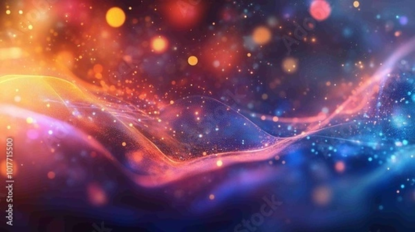 Fototapeta Abstract digital data background. Art can be used in the description of network abilities, technological processes, digital storages, science, education, etc.
