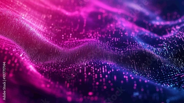 Fototapeta Digital abstract background. Can be used in the description of network abilities, technological processes, digital storages, science, education, etc.