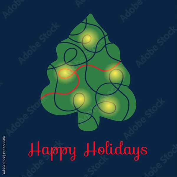 Obraz Christmas card blue