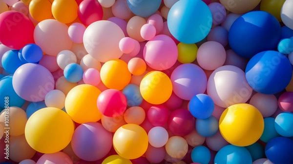 Obraz 五颜六色的气球背景