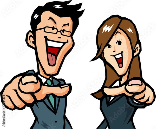 Obraz 喜ぶビジネスマン