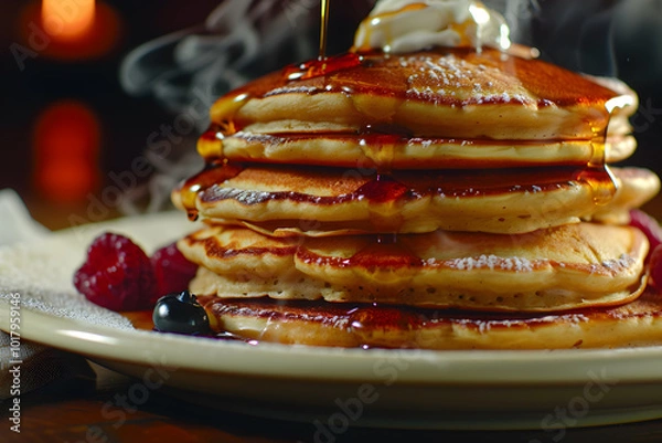 Obraz pancakes with chocolate