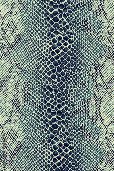 Fototapeta texture of print fabric striped snake leather